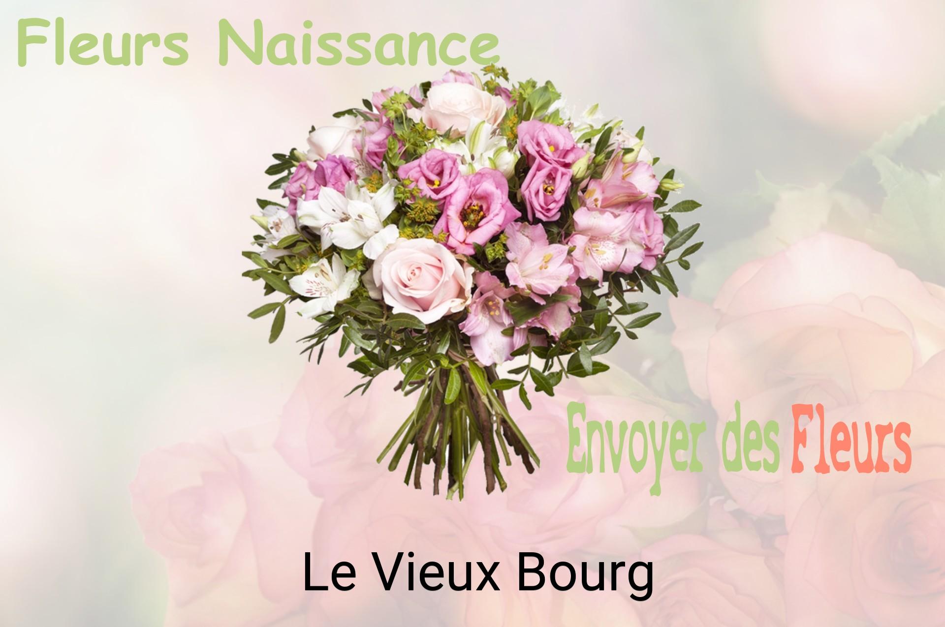 Bouquet de fleurs de naissance livré à Le Vieux-Bourg